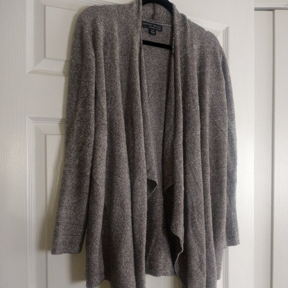 Barefoot Dreams Bamboo Chic Lite Gray Calypso Wrap Cardigan Sweater - Picture 3 of 5